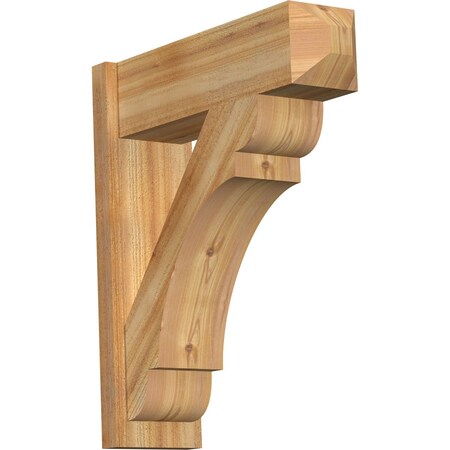 Ekena Millwork Olympic Rough Sawn Craftsman Outlooker, Western Red Cedar, 8"W x 26"D x 30"H OUT08X26X30OLY04RWR